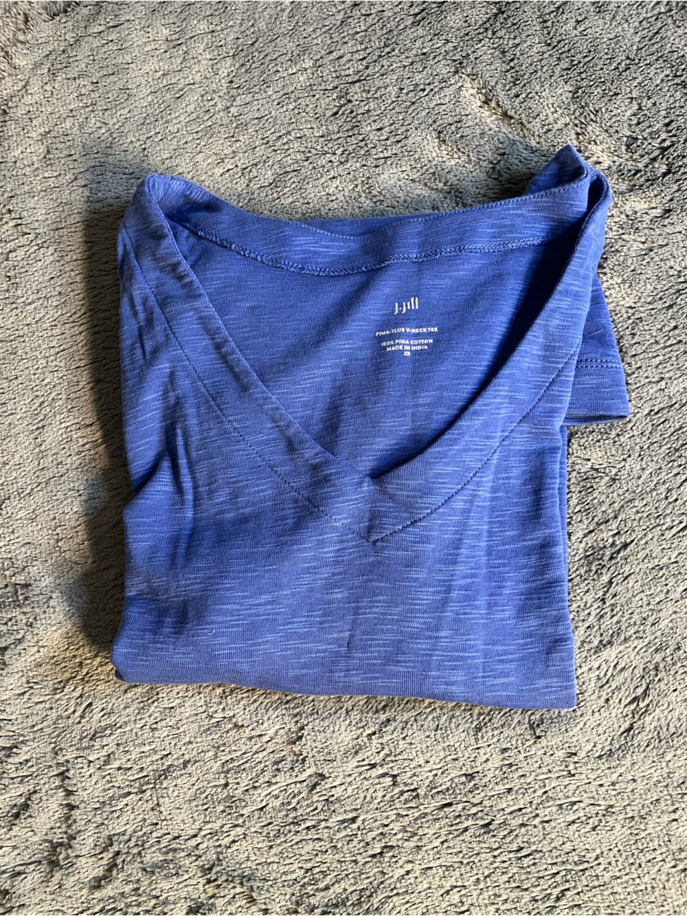 J.Jill Pima V-Neck Blue Short Sleeve Tee Size 2X - Picture 9 of 9